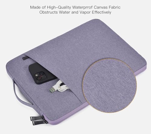 Image of 14 Inch Laptop Sleeve Case for HP Chromebook /Stream /Pavilion Plus 14, Lenovo IdeaPad, ASUS Vivobook Go, Dell Latitude Computer Bag, Ultra Violet