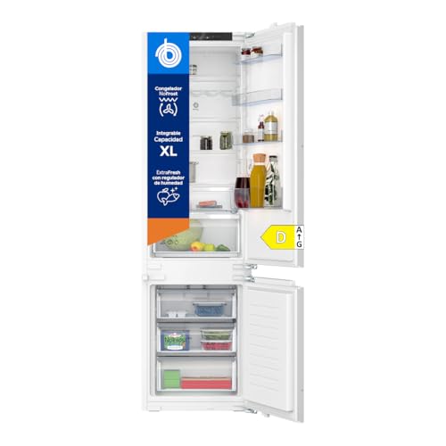 Balay - Frigorífico Combi, Integrable, Puerta fija, NoFrost, 290 litros, ExtraFresh, 3KID834F