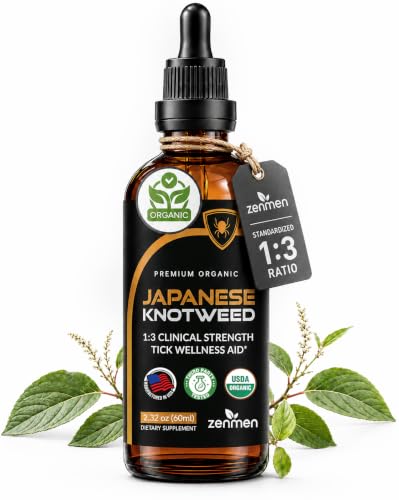 Zenmen Japanese Knotweed Premium Resveratrol USDA 3rd Party Tested Tincture 60ml/2.32 Oz - 1:3 Clinical Strength Ratio - Tick Wellness Aid and Immune Support Supplement - Made in The USA