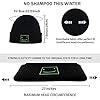 Koesnbre Black Embroidered Beanie Hats for Men Women-Winter Warm Stretchable Quackity Knit Cuffed Beanie Hat, Black-dream-fishmen, One Size #3