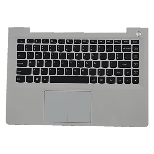 Clavier Lenovo ideapad 500S-13ISK argent QWERTY US avec pavé tactile et coque