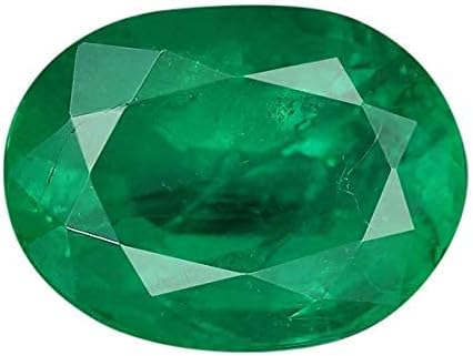 Stone Place 9.25 Ratti Emerald (Panna) Untreated Unheated Natural Colombian Quality 100% AA++ Quality Gemstone by Lab Certified