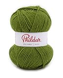 Vendue à l'unité Phildar - Pelote de Laine Phil Charly - Laine à Tricoter - 100% ACRYLIQUE - Aiguille n°4 - Couleur GAZON