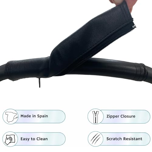 PROTEC TIF | Schutzhüllen aus Kunstleder kompatibel mit der Bugaboo FOX 1, 2 und 3 | BEE 6 | Um über die Originalhüllen zu passen | Schiebebügel und Tragegriff Abdeckungen |