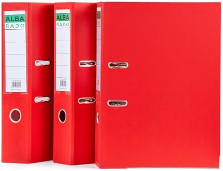AL FAKHAMA Alba Rado Plastic Heavy Duty Lever Arch File - Foolscap Size ...