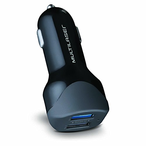 Multilaser Carregador Automotivo Concept 2 Portas Usb Quick Charger Preto - Cb114