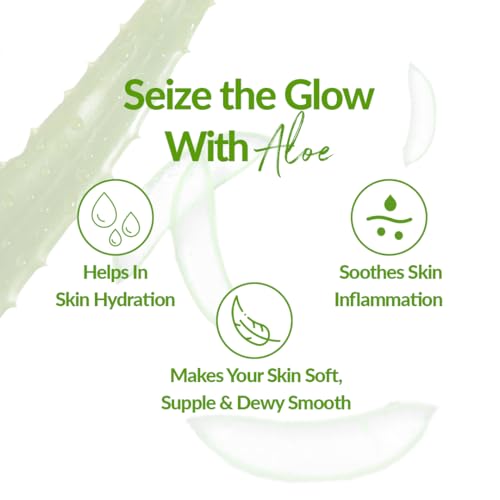 Image of Olivia Moisture Rich Aloe Vera Gel with Natural Aloe Extracts 60ml | Hydrating Face Gel for Glowing Skin | Soothing Sunburn Relief | Anti Acne & Pimple Marks | Skin Brightening & Moisturizing Gel