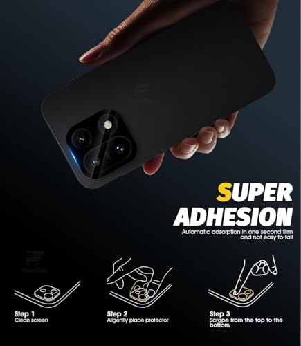 Image of Pack 1- Back Camera Glass Protector for OnePlus 15 5G [3D Premium] Camera Glass Protector (Black)