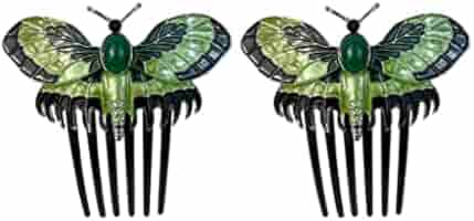 ☆TATIANA☆ Pom Pom Rose Hair Crow Clip HB2253 Amazon.com : 2PCS Rose Butterfly Hair Comb Clips for Titanic