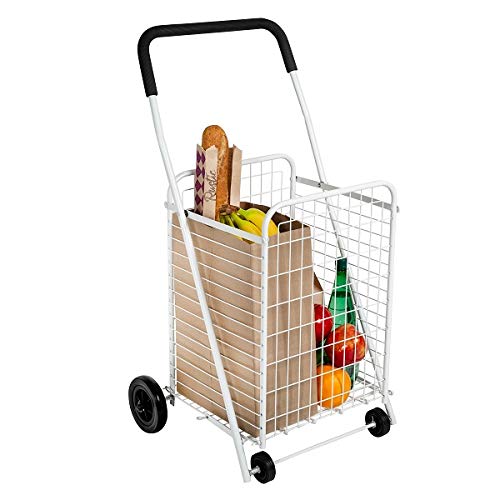 Honey-Can-Do White Four Wheel Utility Cart, 36.875X21.25X16.75 #TOP4