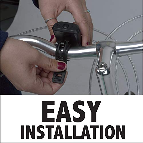 Bike Party Luminária para guidão de discoteca, preta