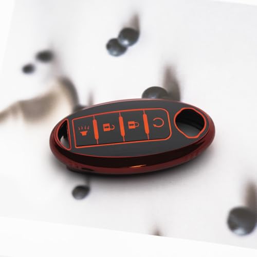 Image of Key Fob Cover Fit for Nissan Altima Rogue Sentra Pathfinder Frontier Maxima Titan Armada Versa Smart Key