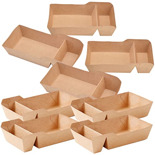 Unomor 50pcs Box Snack Box Charcuterie Container Serving Snack Bags French Fries Boxes Snack Case Snack Cup Snack Holder Baking Wrap Boxes Popcorn Boxes Paper