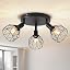 3 Round Black Spots Ceiling Light