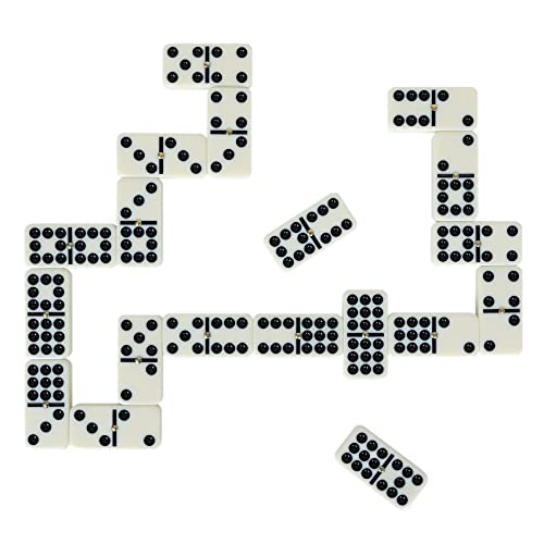 Gothink Double Nine Dominoes, 55 Tile Dot Domino Game Set With Leather Box, Classic Family Board Games For Kids, Adults And Families For 2-6 Players #TOP5