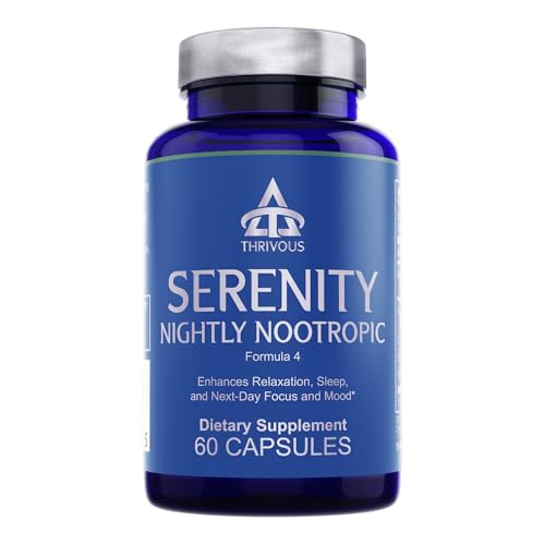 Thrivous Serenity Nightly Nootropic Sleep & Relaxation, 60 Capsules