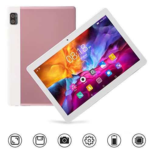 10.1in Tablet for, 6GB 128GB Big Memory, 1960x1080 IPS FHD Ultra Thin Rose Gold, 5G WiFi Callable Tablet for Work Study Gaming Tablet for Kids, Students - Image 2