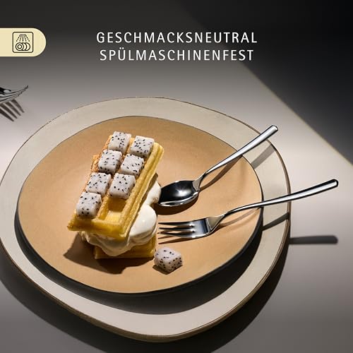 Foto von WMF Boston Besteck Set 12 Personen, Essbesteck 60 teilig, Monobloc-Messer, Cromargan Edelstahl poliert, glänzend, spülmaschinenfest
