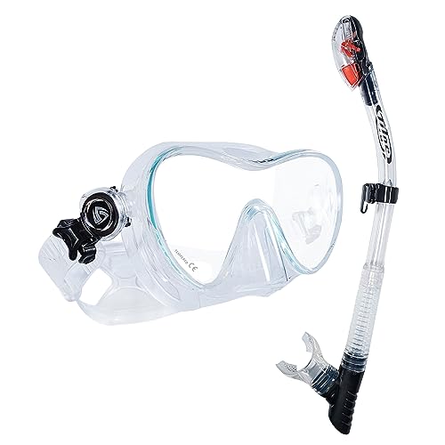 Tilos CoveOps Mask with Ari Dry Snorkel Set (Clear)