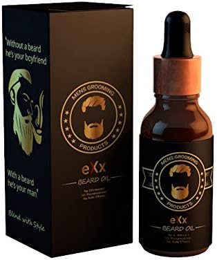 eXx beard and moustache growth oil for men with fusion of Argan and other essential oils, 30 ml