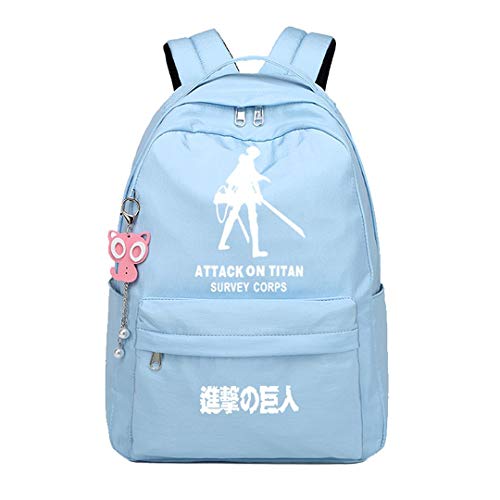 Anime Attack on Titan Shingeki no Kyojin mochila cosplay Bookbag Daypack portátil bolsa