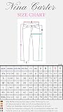 Nina Carter LC001 damskie spodnie z wysokim stanem o wyglądzie skóry Push-Up Stretch Jeans, L