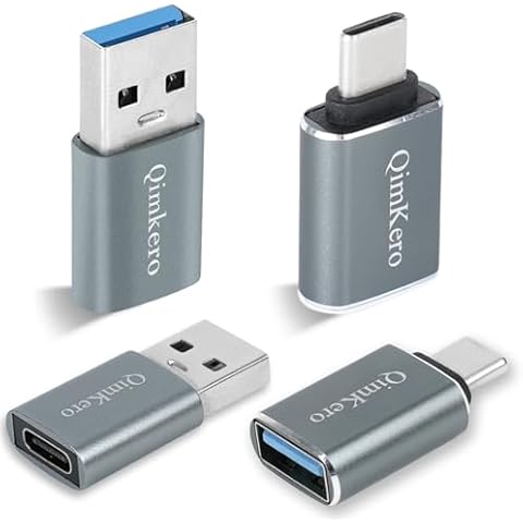 QimKero 4 Pack USB OTG Adapters Cover