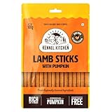 Kennel Kitchen Soft Baked Lamb with Pumpkin Sticks Treats for Dogs, 100g (Pack of 1) | Soft Dog Chew Sticks | Dog Treats for Adult Dogs and Puppies