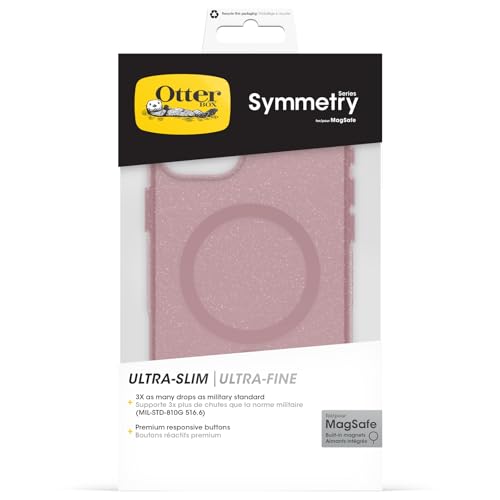 OtterBox Symmetry Series Clear MagSafe Case for iPhone 16 Plus, Shockproof, Drop Proof, Protective Thin Case, 3X Tested to Military Standard, Clear/Pink by OtterBox - Used condition - Image 5