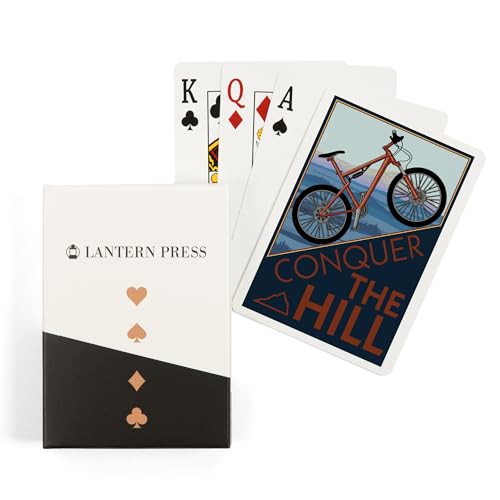 Lantern Press Conquer The Hill, Mountain Bike, 52 naipes Póker