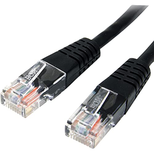 Startech.com Cat5E Ethernet Cable - 10 Ft - Black - Patch Cable - Molded Cat5E Cable - Network Cable - Ethernet Cord - Cat 5E Cable - 10Ft (M45Patch10Bk) #TOP2