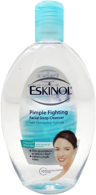 ESKINOL Pimple Fighting Facial Deep Cleanser (ESKINOL Pimple Fghting, 8.8 fl oz (225 ml)