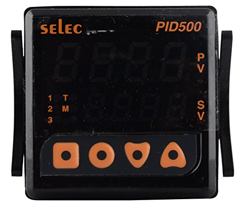 Image of Selec PI 500-0-0-00 PID Controller 2 Relay O /P, 100 x 48 x 48 mm, Black