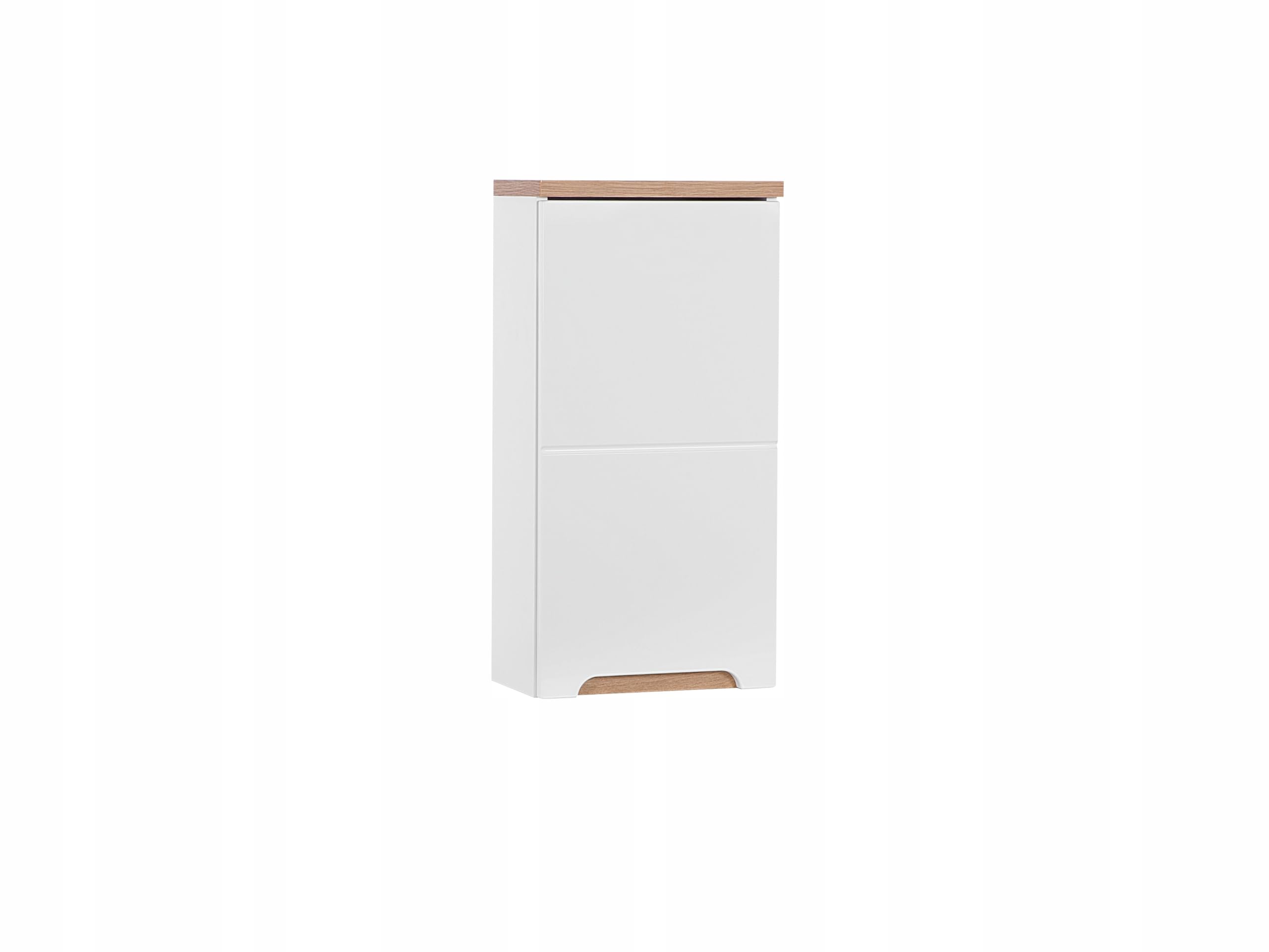 Szafka łazienkowa wisząca 2 półki 70 x 35 x 20 cm alpejska biel połysk – meble łazienkowe