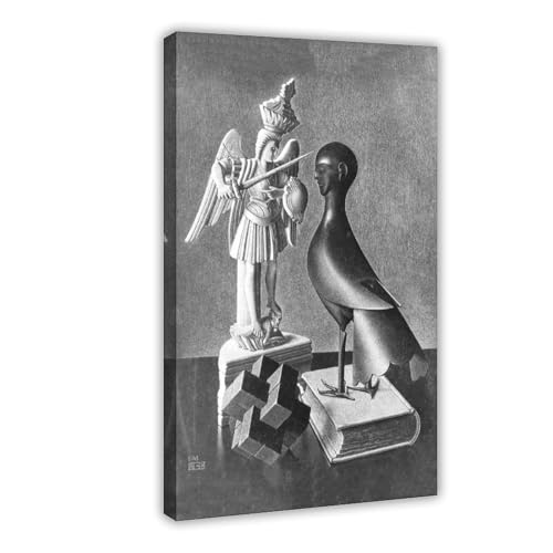 Toile M.C. Escher Still Life pour sublimer un cadre de bureau vide