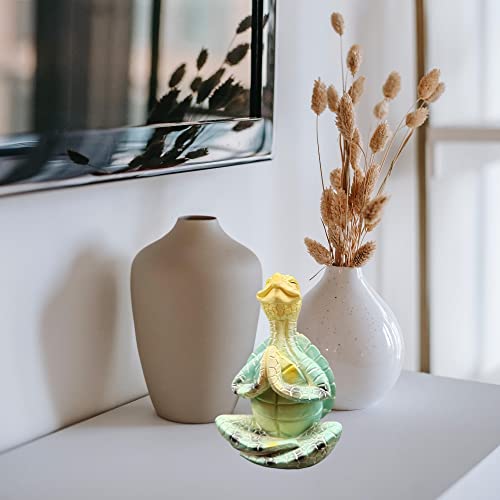 Wsmart Turtle Figurines Yoga Decor Meditation Sea Turtle Decor Summer Garden Yard Farmhouse Kitchen Shelf Home Office Decoration Buddha Statue Gift #TOP1