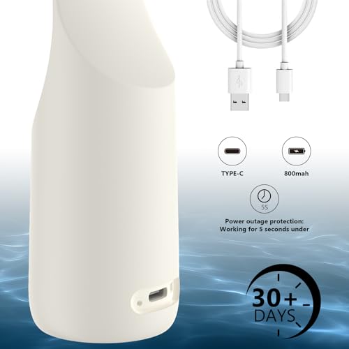 kelleria Po Dusche für die Intimhygiene, Reise tragbares Bidet Intimdusche, Elektrisches Bidet für Reisen und Alltag, Spart Papier, Geeignet für jede Lebenslage, IPX7 wasserdichtes, 350ML, Weiß – Bild 4