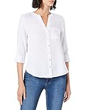 hat einen Tunika-Ausschnitt s.Oliver Damen 120.10.105.10.100.2100181 Bluse, White, 34