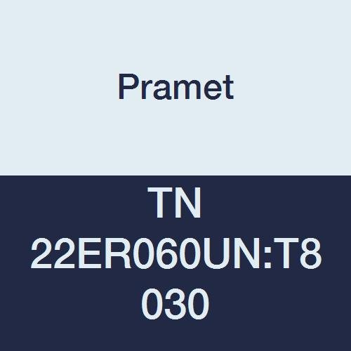 TN 22ER060UN:T8030 Carbide Multi-Material (P30,M25,K30) Indexable External Threading Insert, UN 60 Degree Full Profile, TPI 6, 3" Cutting Edges, PVD, Use SER/L Tool Holder, Gold (Pack of 5)