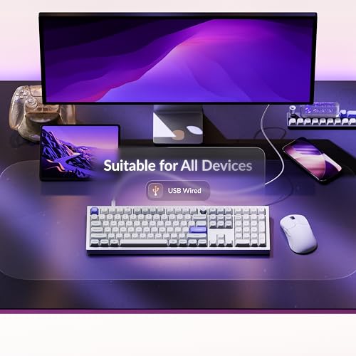Image of Keychron Q6 HE Wired Hall Effect Keyboard, Rapid Trigger Magnetic Switch Keyboard Hot Swappable, 8000 Hz Polling Rate Full-Size Layout Aluminum, Custom RGB for Mac Windows Linux - White