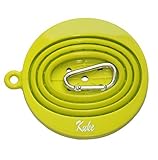 Kuke Reusable Silicone Coffee Dripper with Paper Filters ,Collapsible Coffee Filter Holder, Food Grade Coffee Filter Cone (Green)