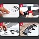 Universal Auto Mini Spoiler Wing, 5 Stück Auto Mini Schwanz Spoiler Flügel, Kompakter Heckspoiler ohne Bohrung Eignet Sich, für zur Dekoration der Fahrzeugstabilität verwendet Werden