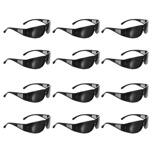 ABOOFAN 12 Piezas Gafas de Seguridad para Soldadura Diseño Prueba de Viento Protección Ocular contra Polvo y Escombros Ligeras y Compactas para Uso Profesional