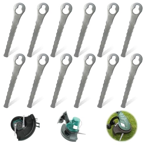 FePen Cuchillas Cortabordes, Cuchilla de Metal para Cortabordes, Cuchilla Desbrozadora, Cuchilla de Metal para Cortabordes, Recambios Cortacésped (A)
