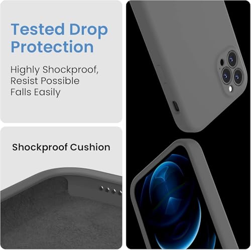 Image of VONZEE Square Candy Liquid Silicone iPhone Case Cover Compatible for iPhone 12 Pro Max, All Cube Series with Microfiber Lining Compatible iPhone 12 Pro Max (6.7 inch) Space