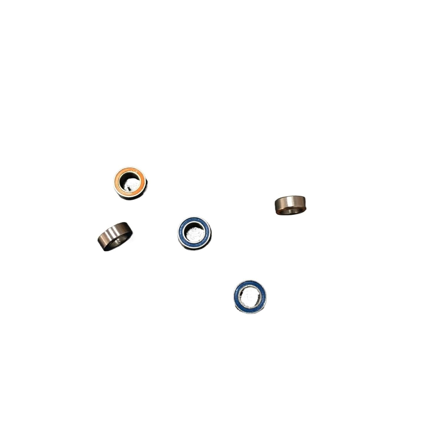 10pcs MR115RS Bearing 5x11x4mm ABEC-3 RC Car Truck MR115 RS 2RS Ball Bearing MR115-2RS Orange/Blue Seal(Blue)