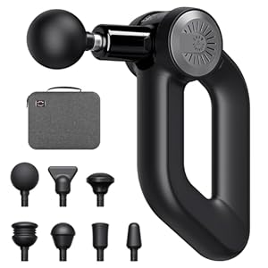 Shaw Strength S6 Pro Massage Gun Deep Tissue Percussion with 16mm Amplitude, Professional Muscle Massager Gun for Athletes Pain Relief, Handheld Personal Massager for Full Body, 7 Attachments