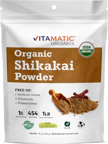 Vitamatic Certified USDA Organic Shikakai Powder...