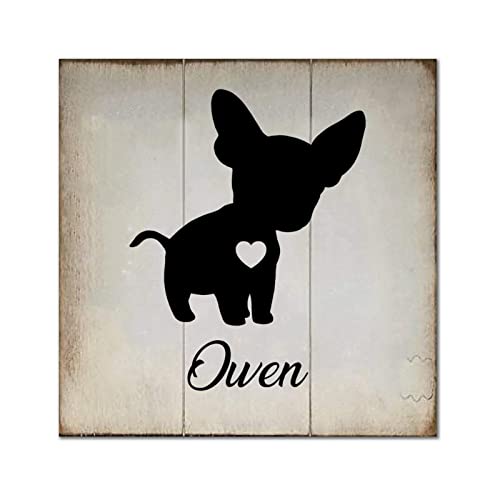 Décoration murale salon amoureux animaux plaque bois entrée
