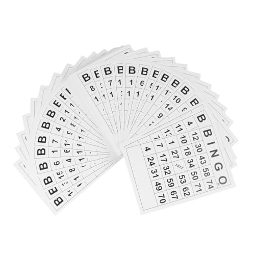 GETAJGHSD 120 Piezas Cartas Bingo de Mesa Educativo para Cartones Resistentes Reutilizables para Fiestas y Familiares